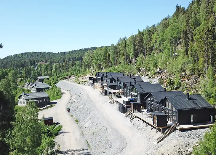 Stugor i Järvsöbranten i Järvsö